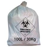 Saco Para Lixo Hospitalar Com 100 Unidades - 100l - 75 X 105 - Rava