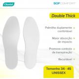 Palmilha  Soft Confort Double Thick-Unissex 2 Pares - Chantal
